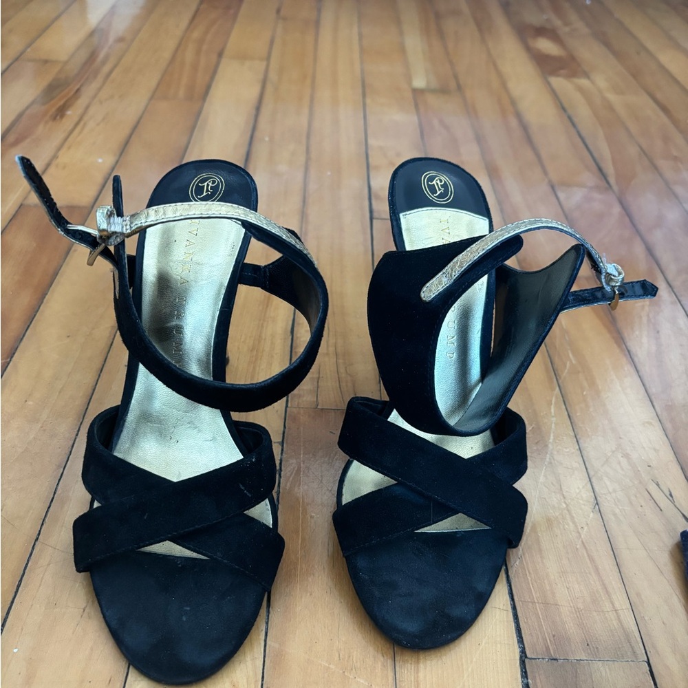 Jessica Simpson Black Strappy Heels